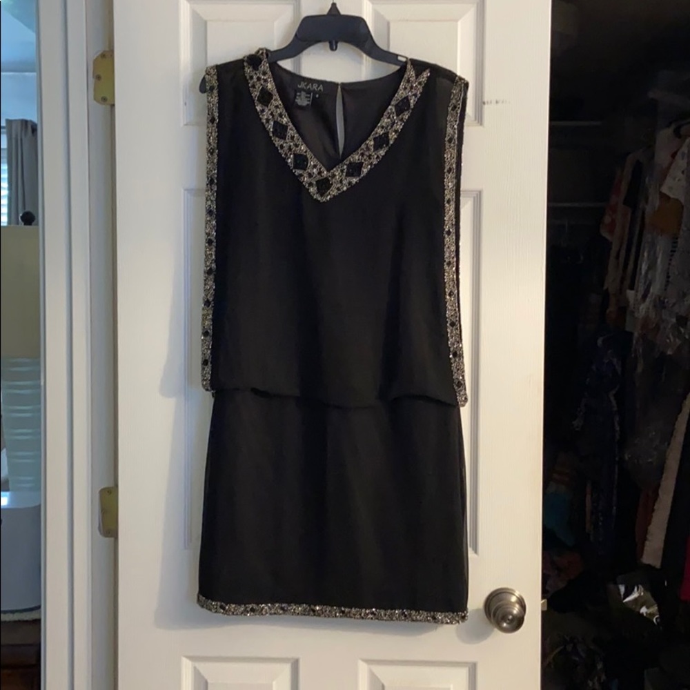 Jkara Black Cocktail Dress